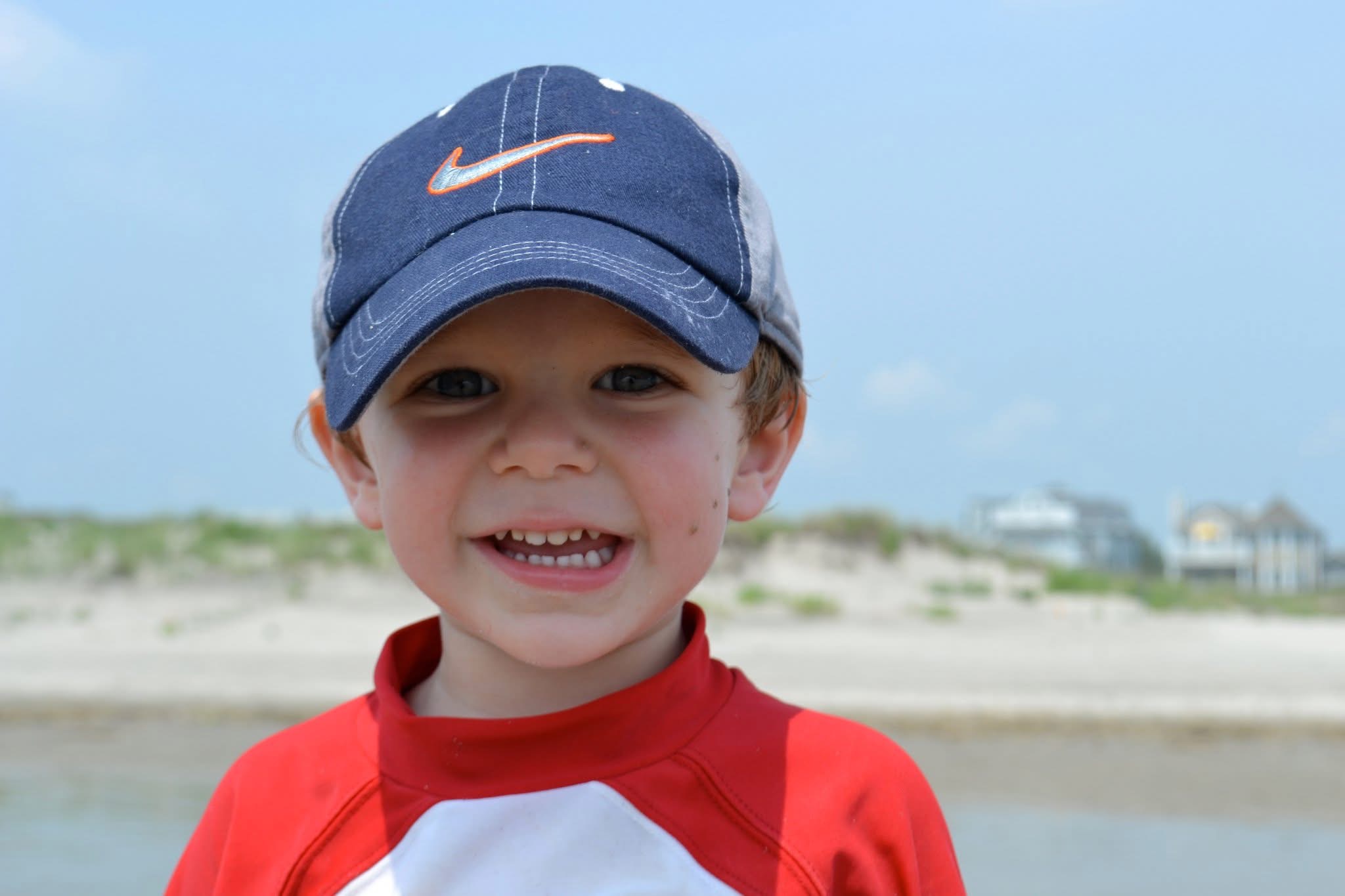 Young KT at the beach